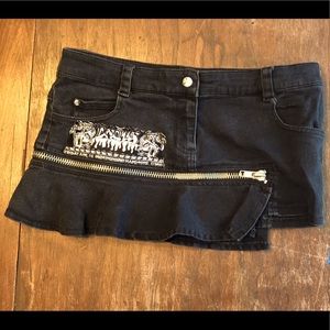 Vintage 90’s gothic punk mini skirt